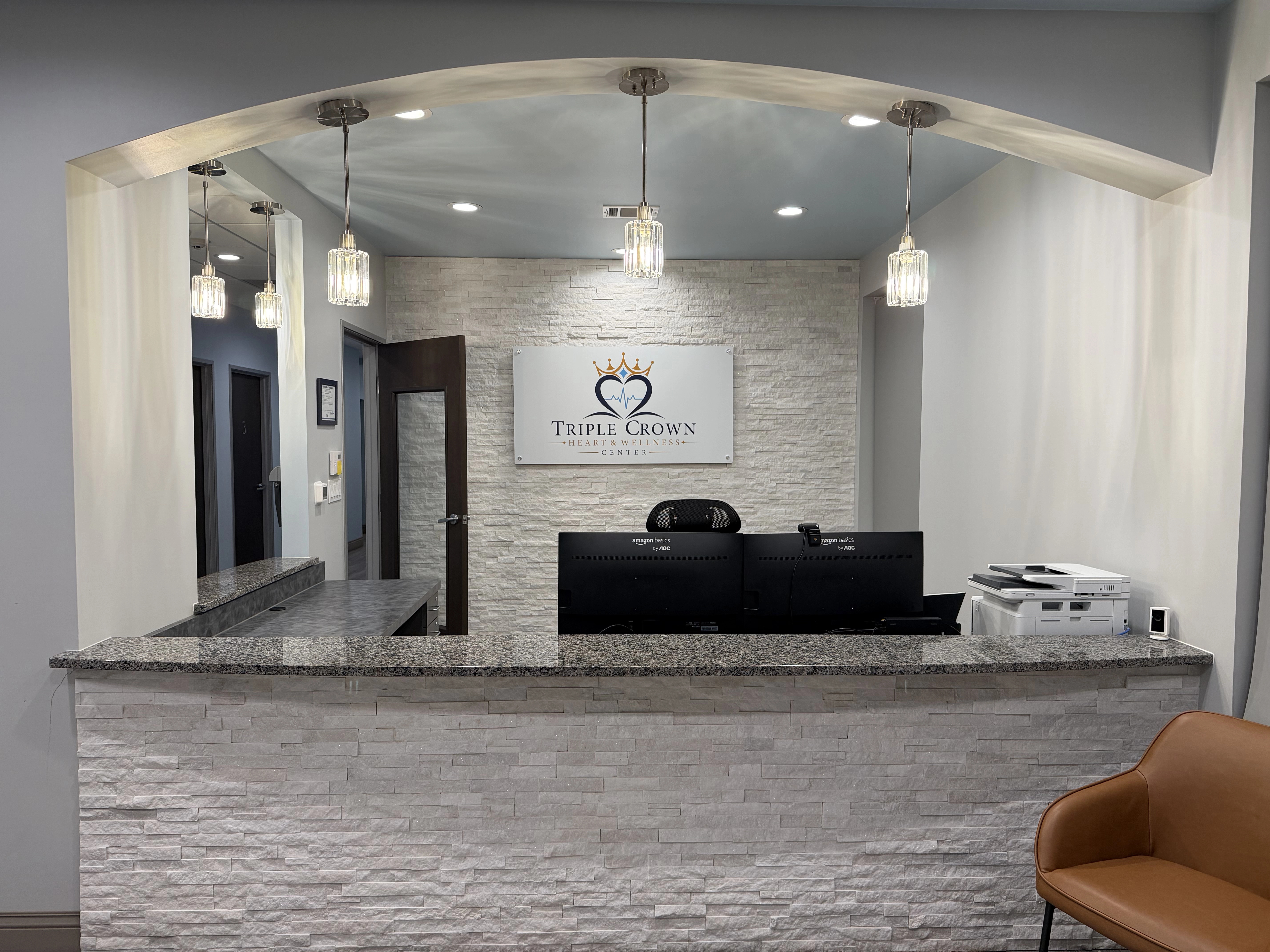 Triple Crown Cardiology Clinic consultation room in Allen, TX
